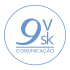 Logo 9vsk comunicação